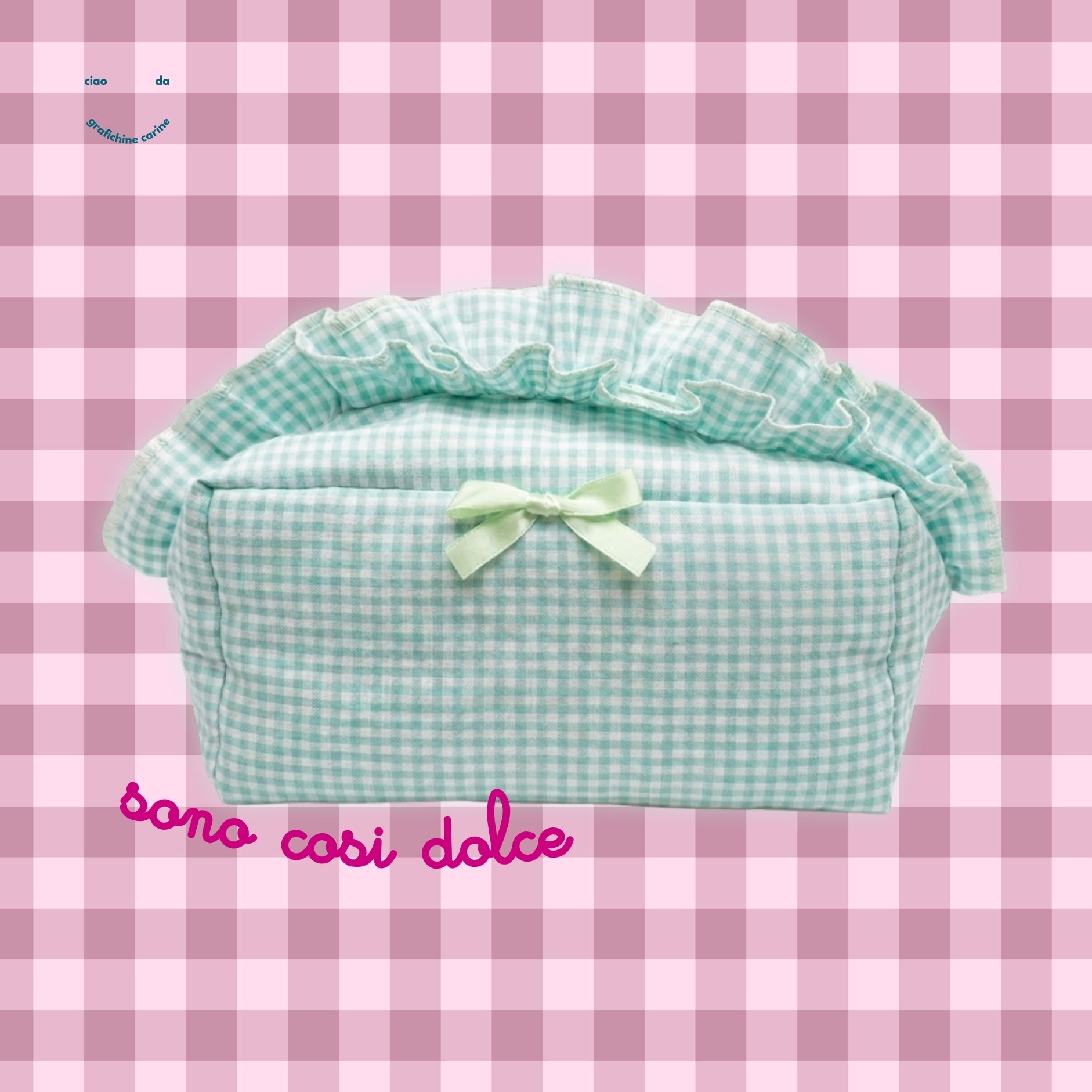 Beauty "Fiocchetto" verde acqua